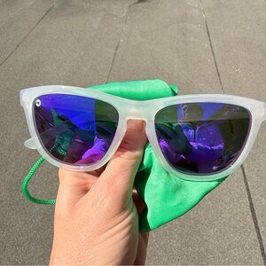 KnockAround Premiums Sunglasses White purple lens